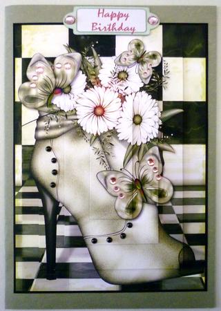 Minty Flowerheads Over Heel Pyramid by Michelle Chivers