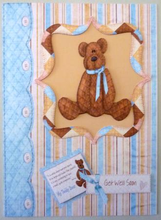 Teddy Bear, Topper, Its a Boy, Happy Birthday by Michelle Chivers