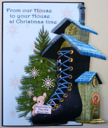 The Old Boot at Christmas by Michelle Chivers
