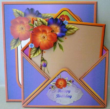 Floral Notes Envelope Card Kit by Michelle Chivers