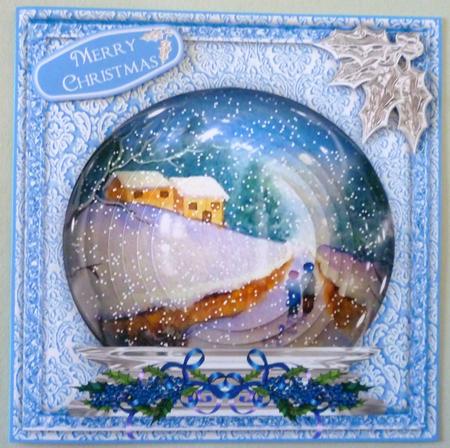 Walk in the Snow - Snow Globe Pyramid by Michelle Chivers