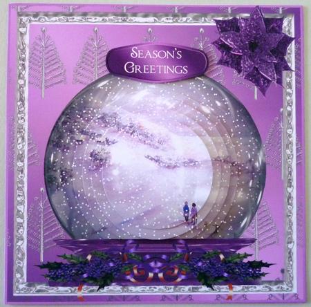 Snowy Day - Snow Globe Pyramid by Michelle Chivers