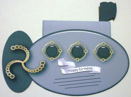 Submarine Quick Card 1 by Michelle Chivers