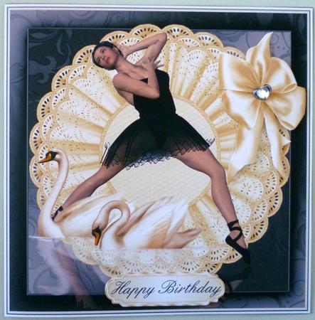 Swan Lake Card Topper by Michelle Chivers