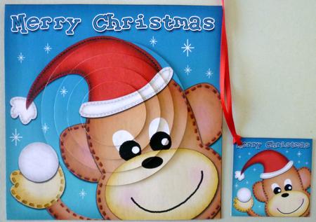 Xmas Chunky Monkey Circle Pyramage Topper by Michelle Chivers