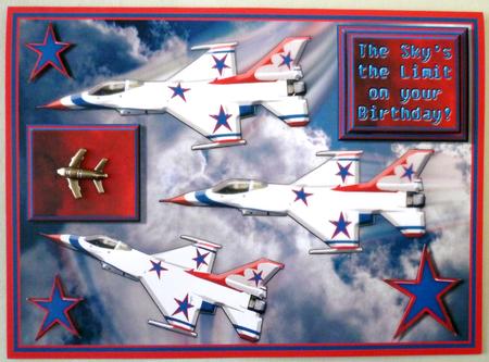 Jets! Quick Card for Young Boy/teen/male by Michelle Chivers
