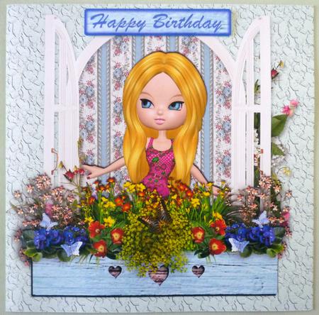 Watching and Waiting 8 x 8 Card by Michelle Chivers