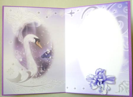 Midnight Swan in Purple Insert by Michelle Chivers