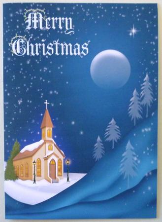Christmas Church View by Michelle Chivers