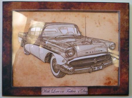 Classic Cars in Frame A4 Set by Michelle Chivers