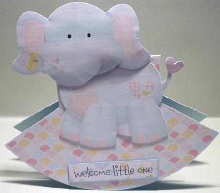 Stuffed with Love - Elephant Rocker Card by Michelle Chivers