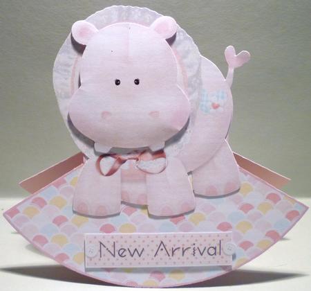 Stuffed with Love - Hippo Rocker Card by Michelle Chivers