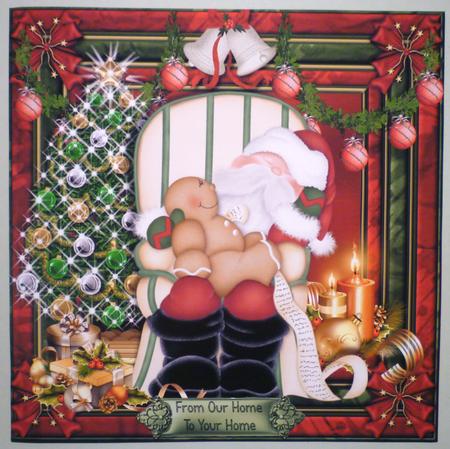 Twas the Night Before Christmas Card Front/topper by Michelle Chivers