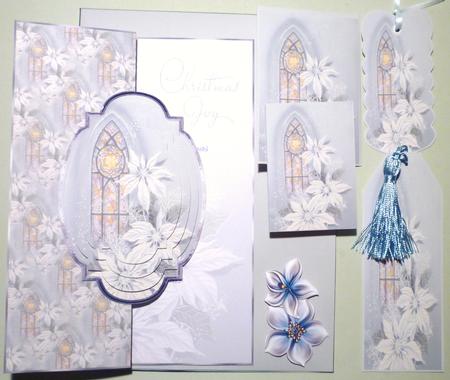 Church Window No Hole Fold Back Card by Michelle Chivers