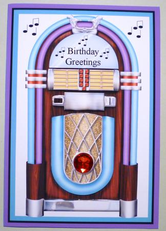 Thank You for the Music 3 Quick Card with Decoupage by Michelle Chivers