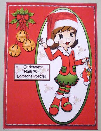 Christmas Hugs Quick Card by Michelle Chivers