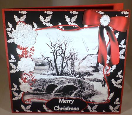 A Winter's Day - Black and Red by Michelle Chivers