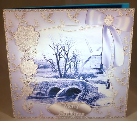 A Winter's Day - Blue and Silver by Michelle Chivers