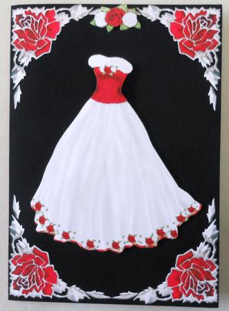 Fur Trimmed Rose Gown by Michelle Chivers