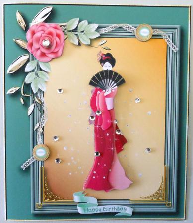 Green with Envy Card Topper 1 by Michelle Chivers