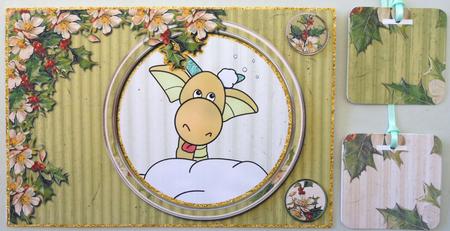 Snowfight Christmas Card Kit by Michelle Chivers