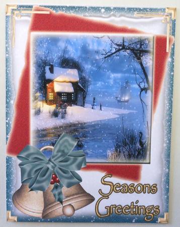 2 Lovely Christmas Toppers-snowy Themes by Michelle Chivers