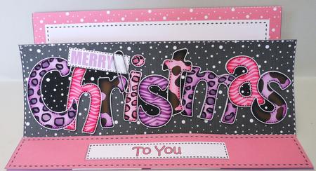 Large Dl Christmas Easel Card Kit by Michelle Chivers