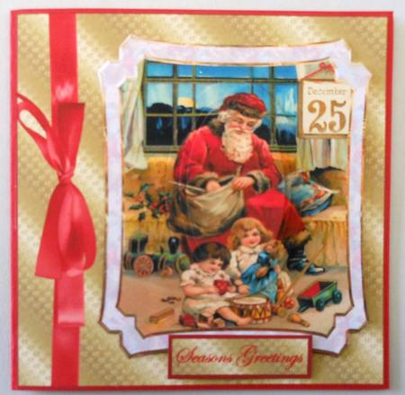 Vintage Santa and Children by Michelle Chivers