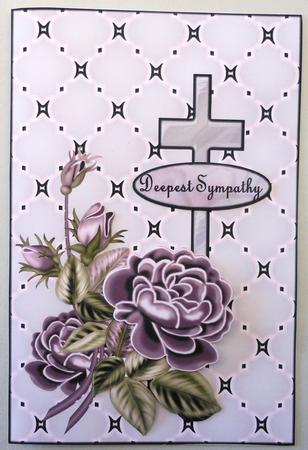 Heartfelt Sympathy Vintage Roses by Michelle Chivers