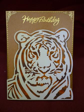 Tiger Duo Fold Card by Michelle Chivers
