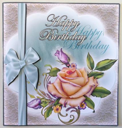 Heritage Rose and Lace for 8x8 #5 by Michelle Chivers