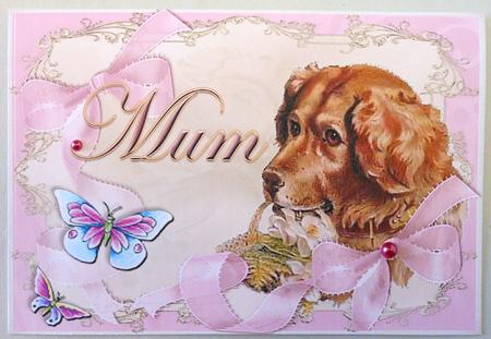 Puppy #2 Topper &verse-pink by Michelle Chivers