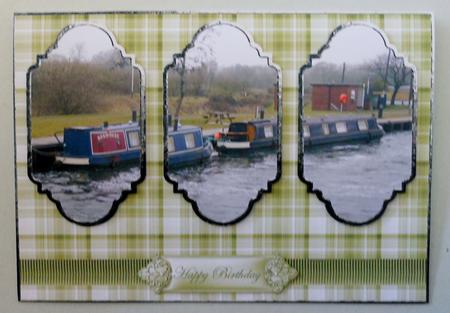 Long Boats on the Canals Panel Card by Michelle Chivers