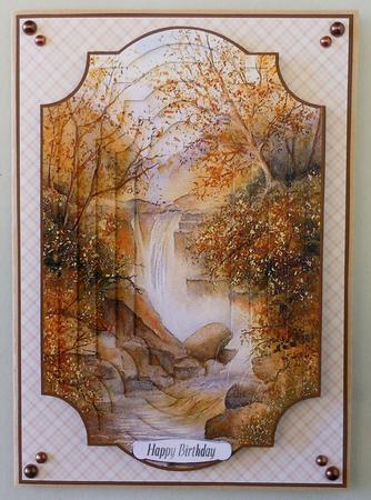 Autumn Waterfall A5 Invertage Card Kit by Michelle Chivers
