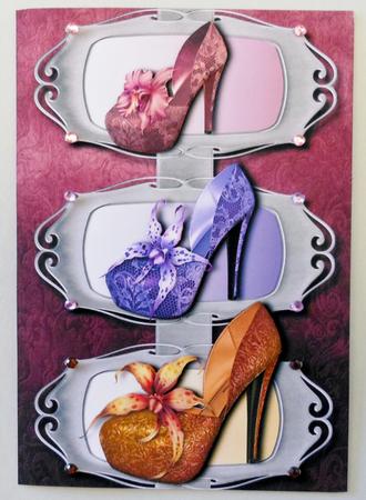 Orchid Diva Shoe Trio by Michelle Chivers