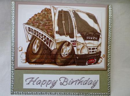 Grey Dump Truck Pyramid by Michelle Chivers