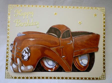 Brown Pickup Truck by Michelle Chivers