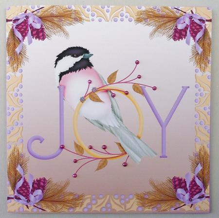 Chickadee Joy Christmas Toppers by Michelle Chivers