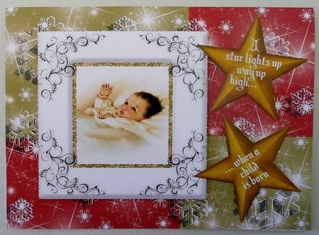 When a Child is Born - Red and Gold by Michelle Chivers