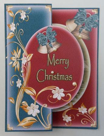 Merry Christmas Foldback Card by Michelle Chivers