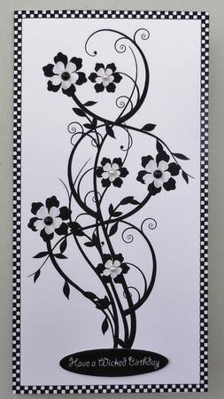 Flower Spray== Monochrome by Michelle Chivers