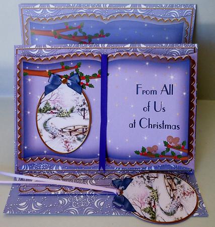 Snowscene Blue from All of Us 3D Easel Book Kit by Michelle Chivers
