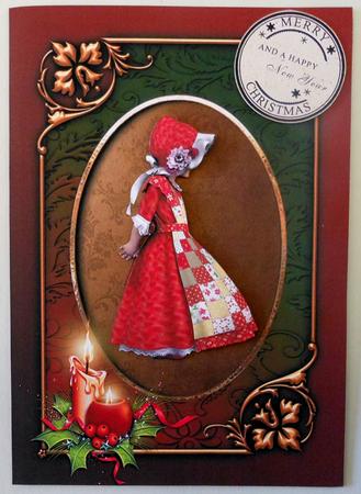'holly Bonnet' Christmas Topper by Michelle Chivers