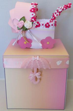 Pink Pram and Box Kit by Michelle Chivers