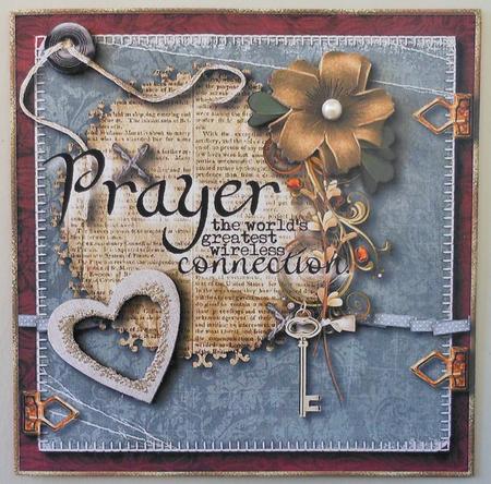 Shabby Chic Prayer Connection Topper 1 by Michelle Chivers