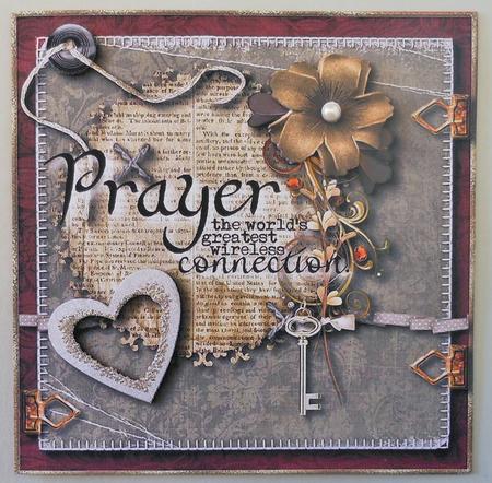 Shabby Chic Prayer Connection Topper 2 by Michelle Chivers