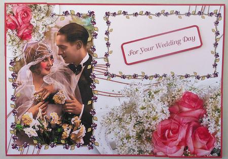 Vintage Wedding - Anniversary Scalloped Corner Stacker by Michelle Chivers