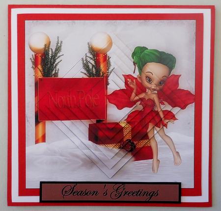 Christmas Fairy Diamond Pyramid by Michelle Chivers