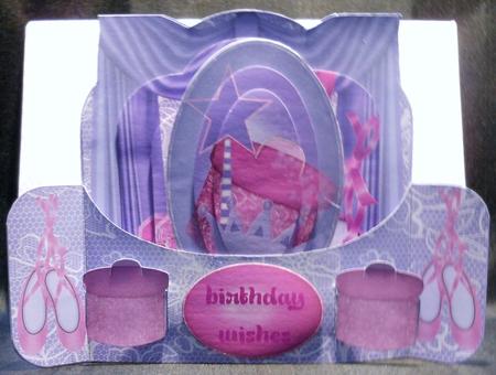 Pink & Purple Ballerina Push and Pull Card Kit by Michelle Chivers