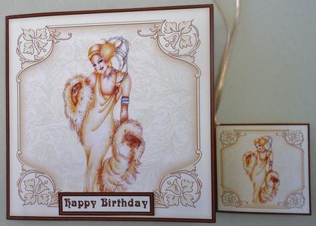 Art Deco Glamour 8x8 Topper by Michelle Chivers